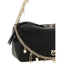 Black Lambskin Shoulder Bag