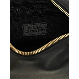 Black Lambskin Shoulder Bag