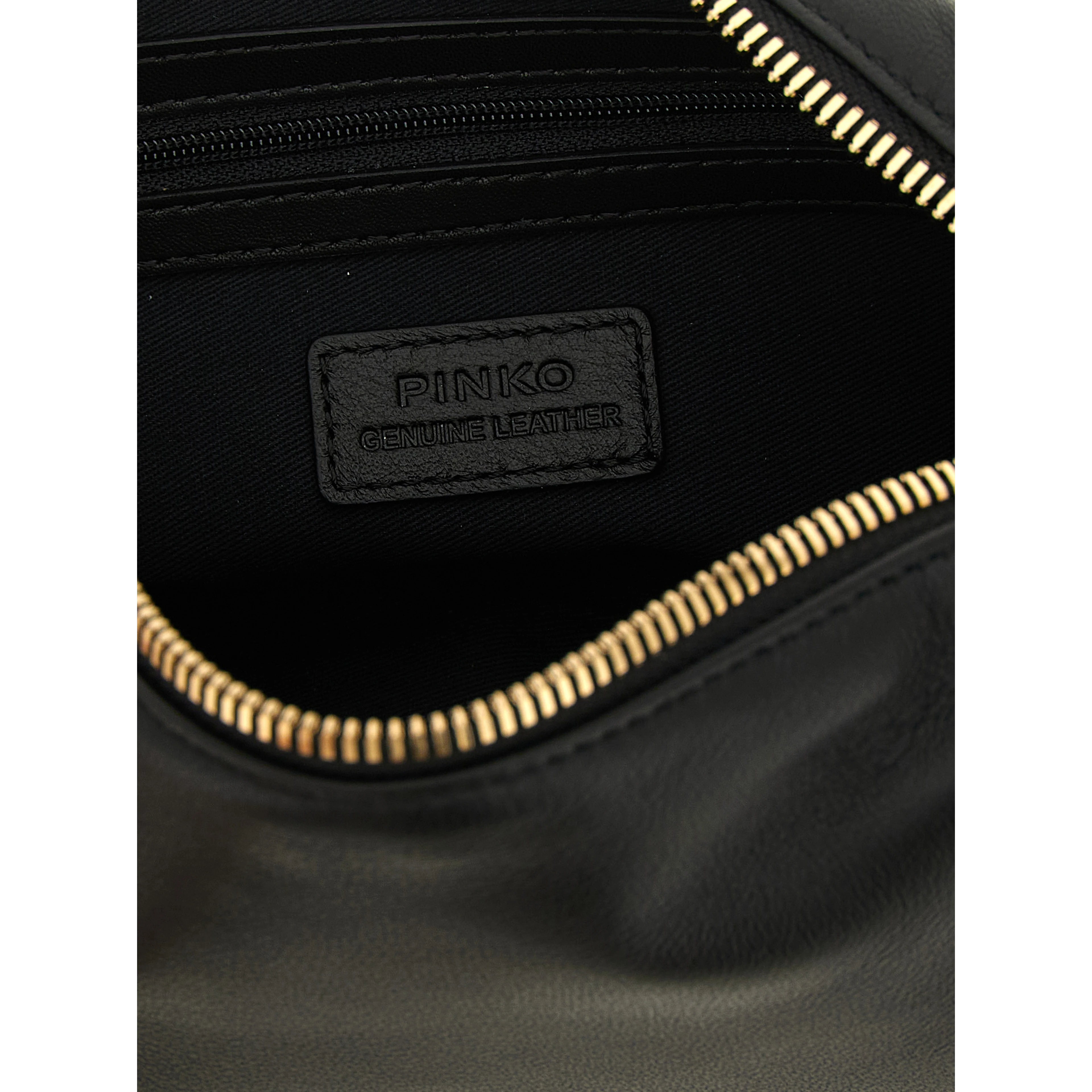 Black Lambskin Shoulder Bag