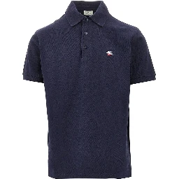 Logo embroidery piquet polo shirt