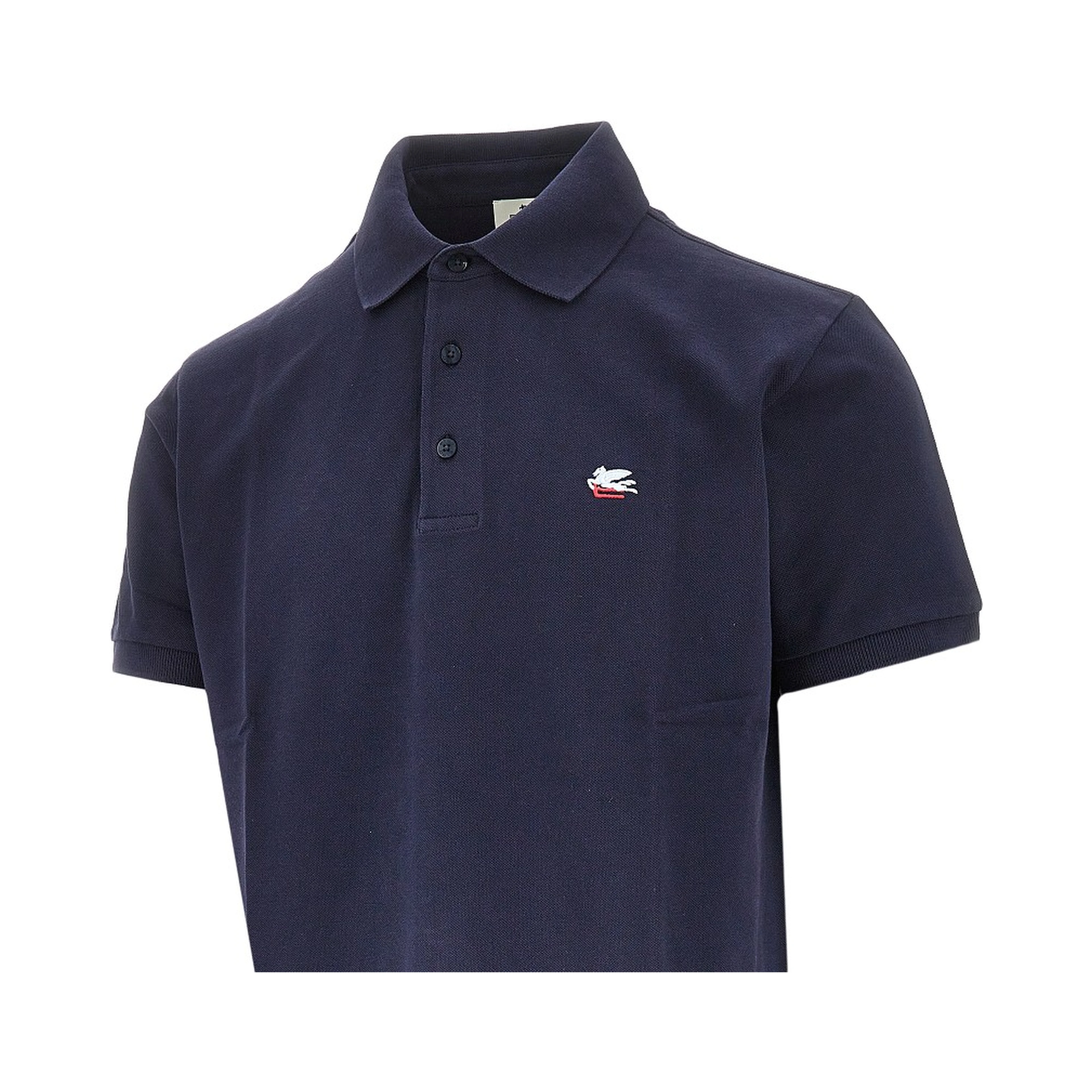 Logo embroidery piquet polo shirt