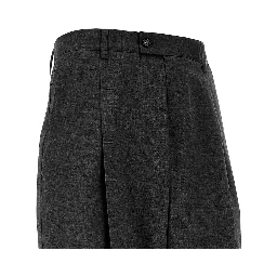 Wool-blend pants with dart