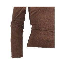'Tyla' top with faux fur cuffs