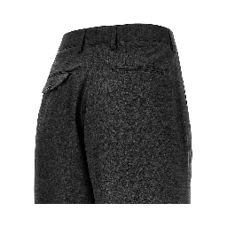 Wool-blend pants with dart