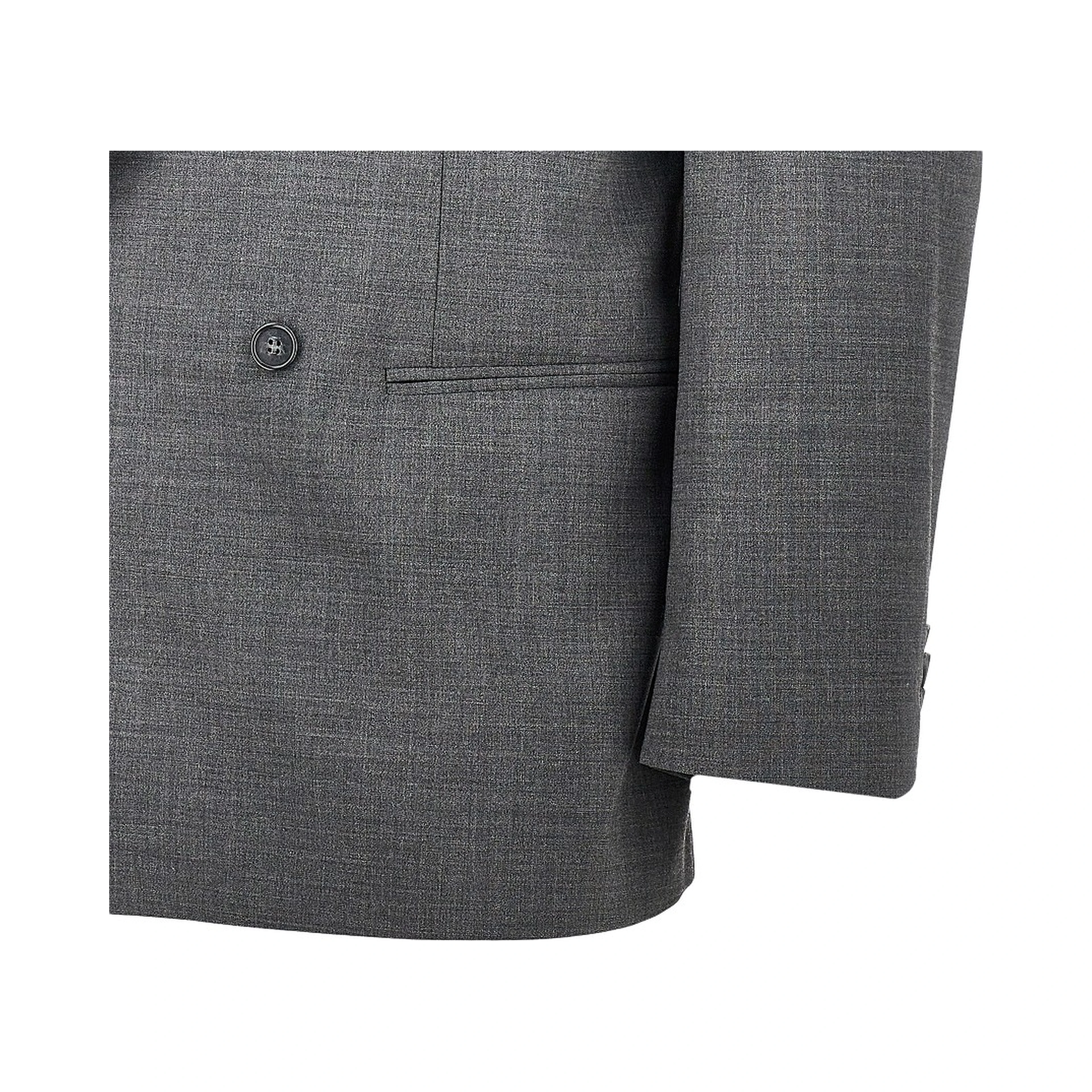 Wool-blend double-breasted jacket