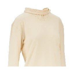 Jersey crepe foulard top