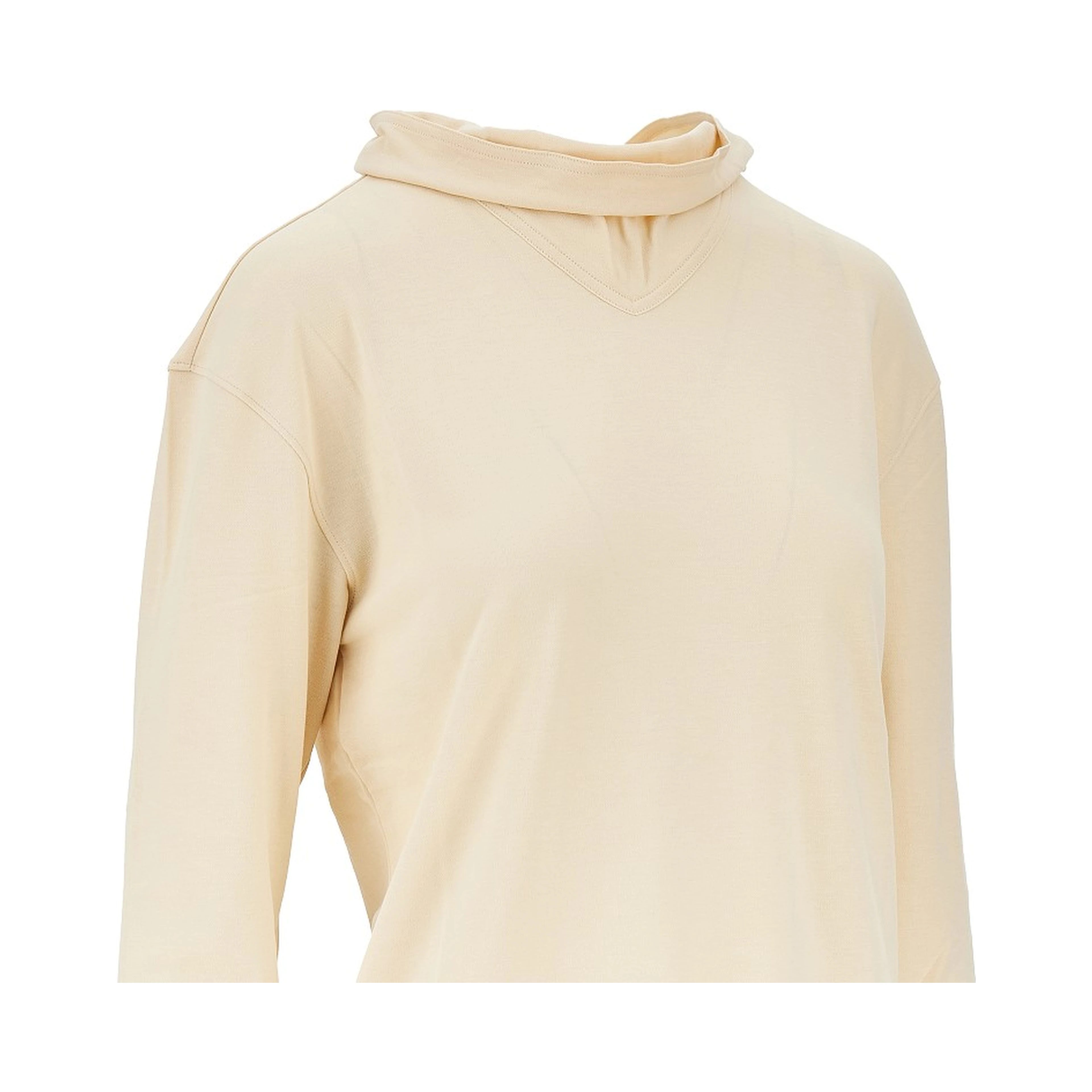Jersey crepe foulard top