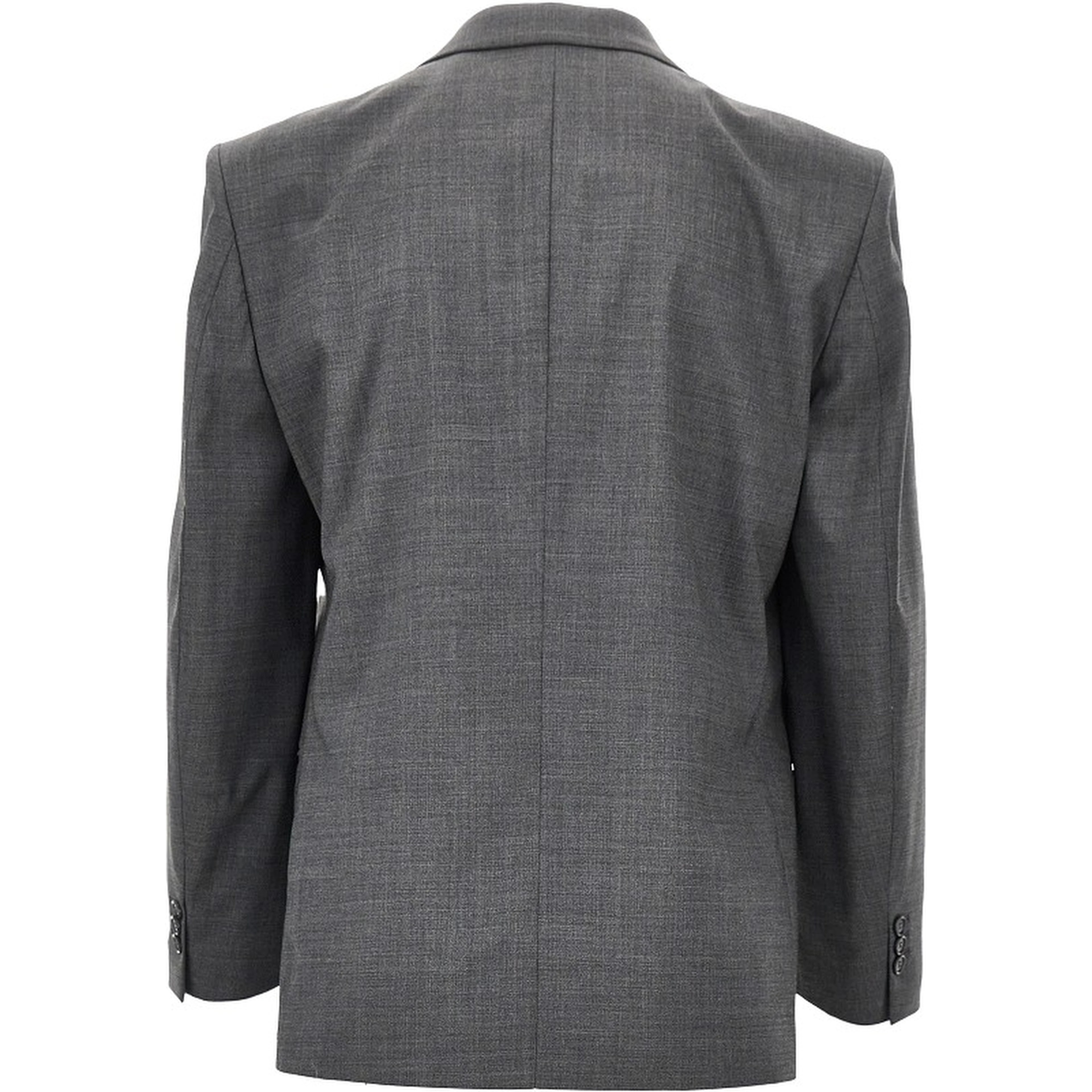 Wool-blend double-breasted jacket