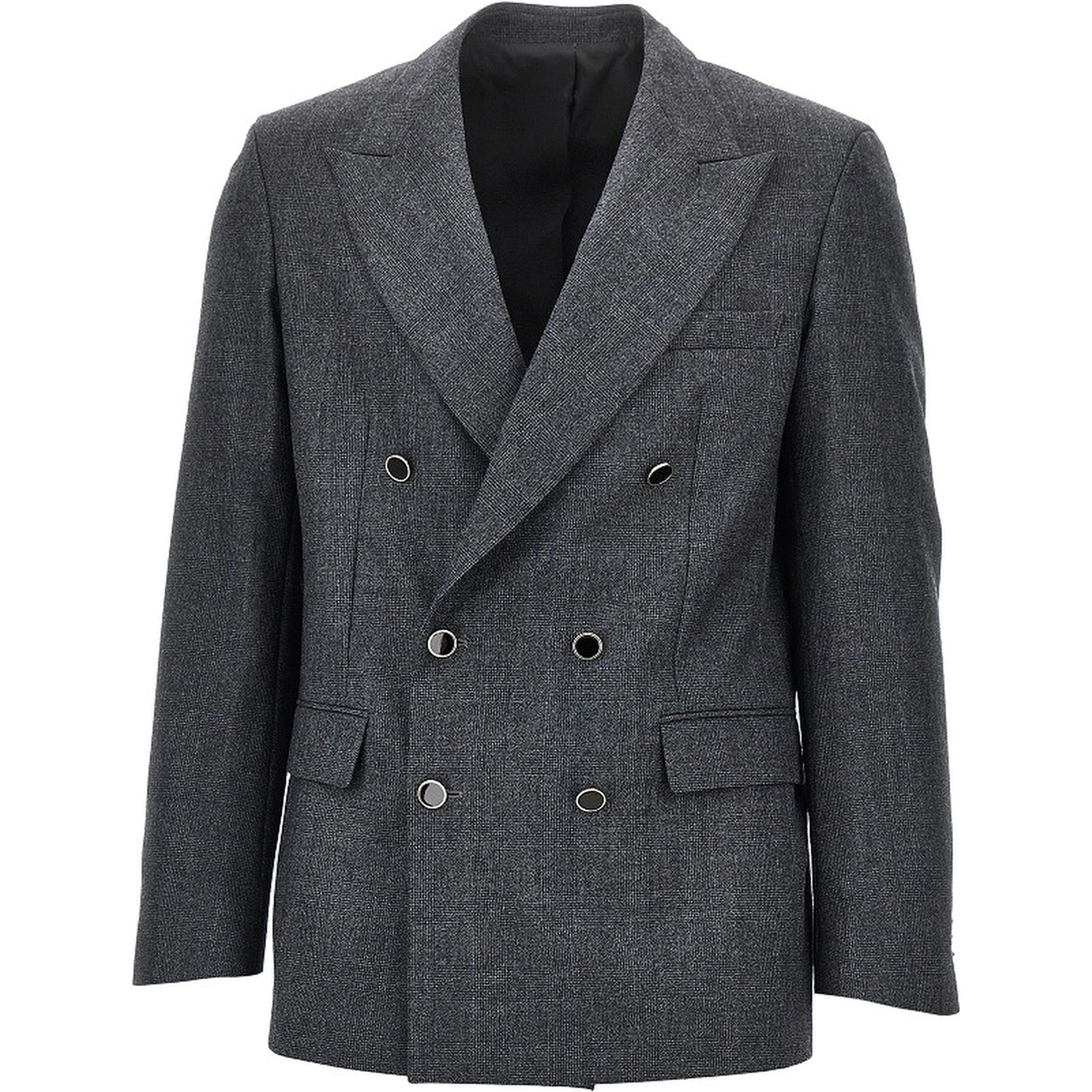 Prince of Wales wool-blend jacket