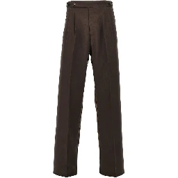 Twill pants with darts
