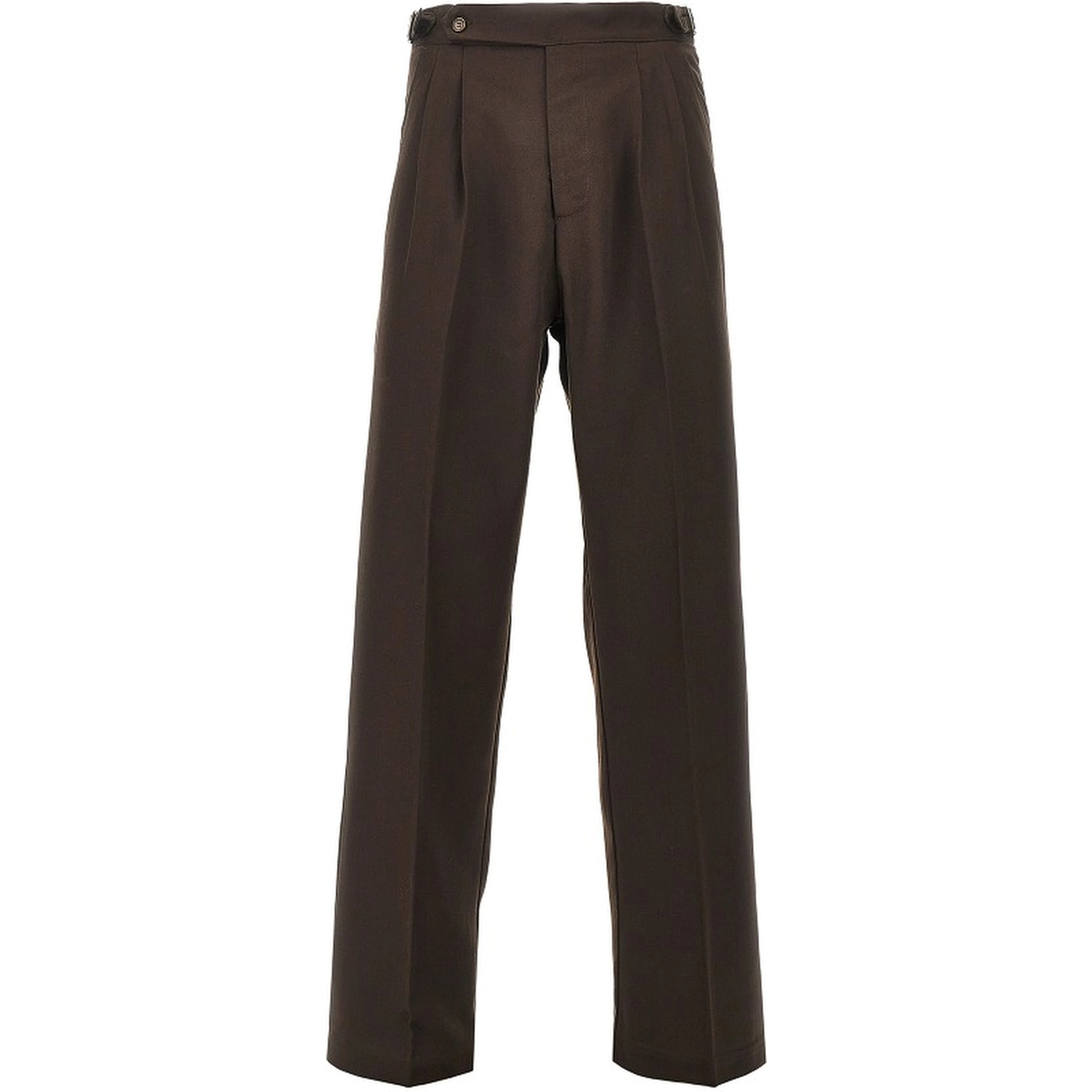 Twill pants with darts