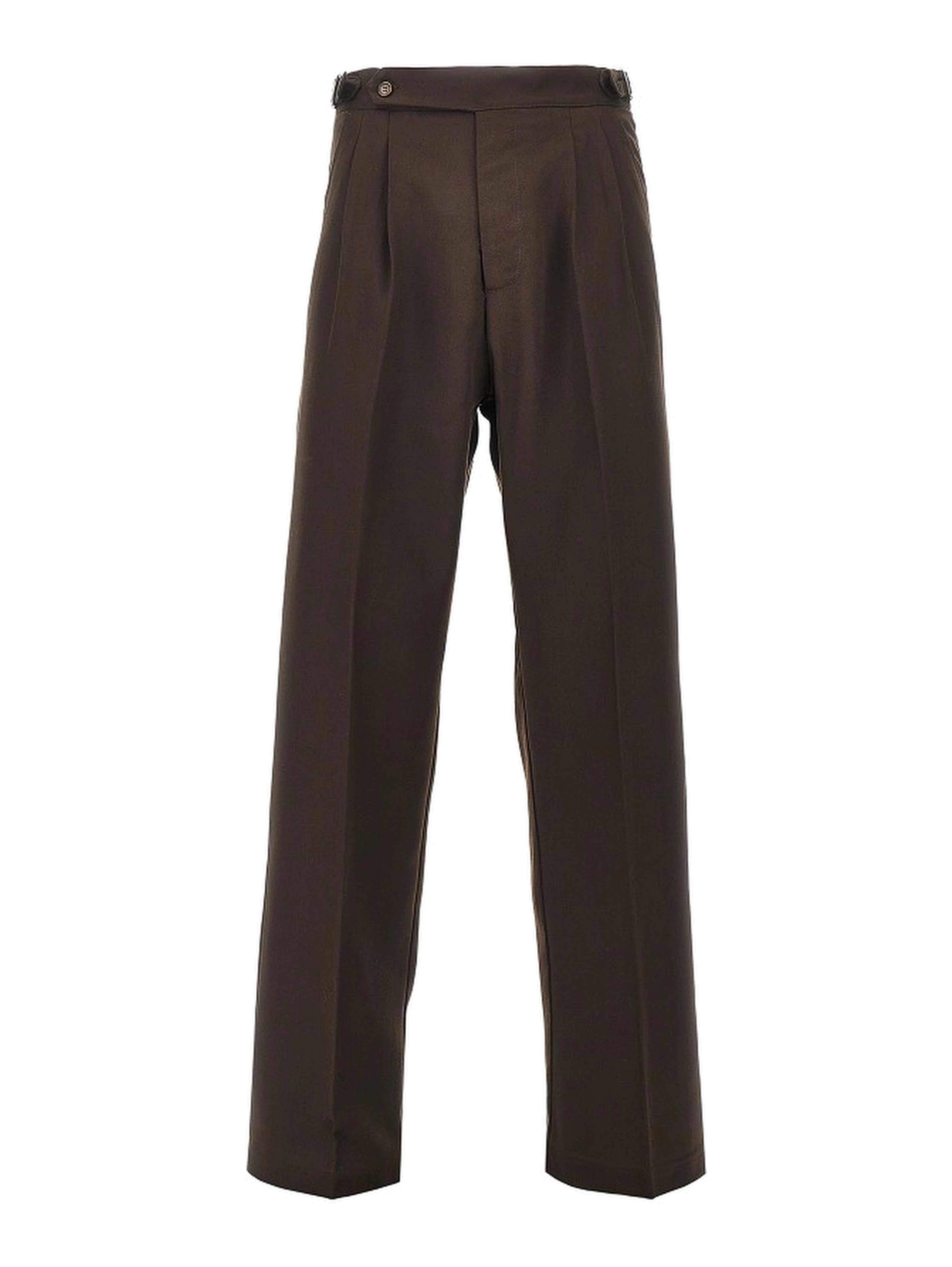 Twill pants with darts