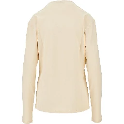 Jersey crepe foulard top