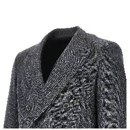 Prince of Wales wool-blend jacket