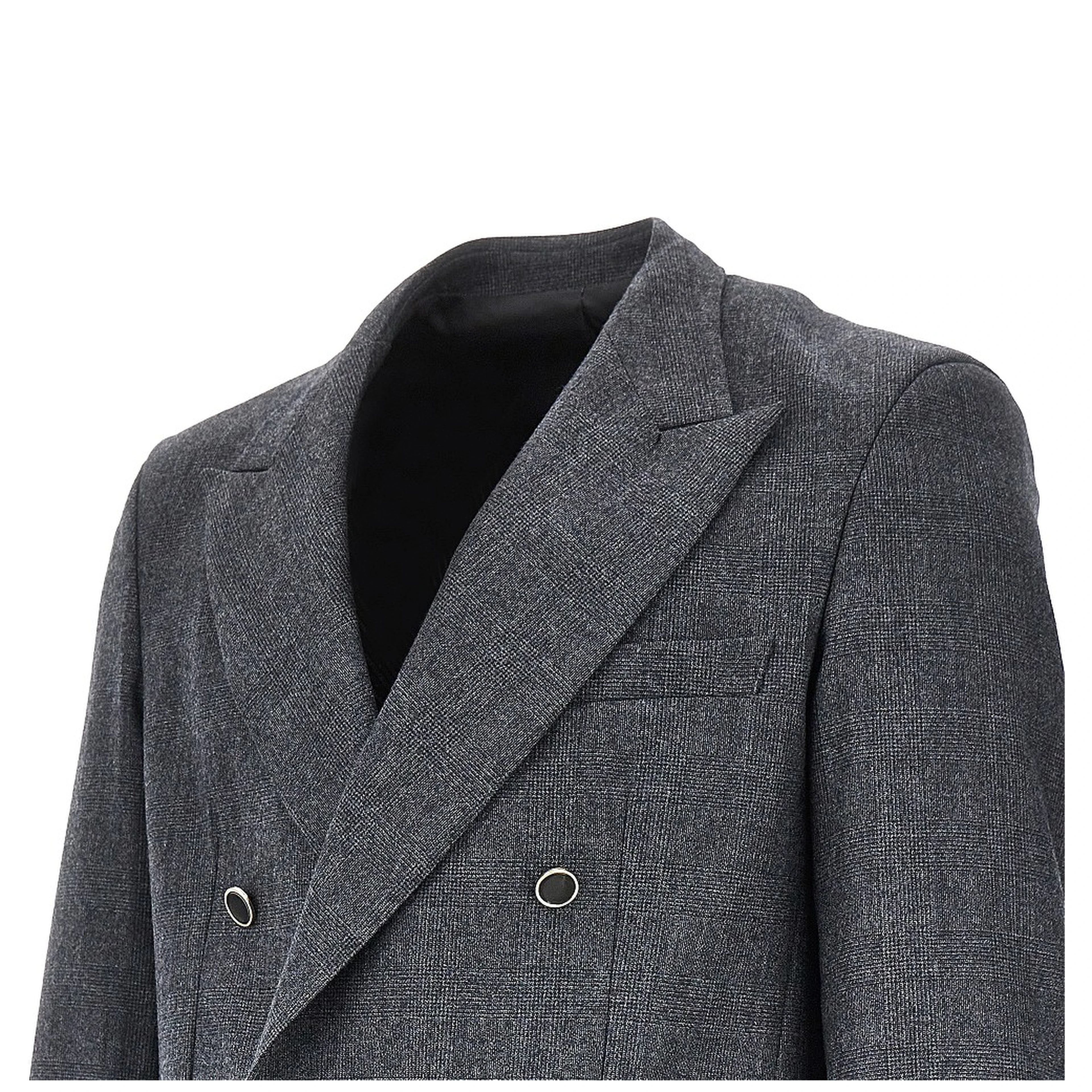 Prince of Wales wool-blend jacket