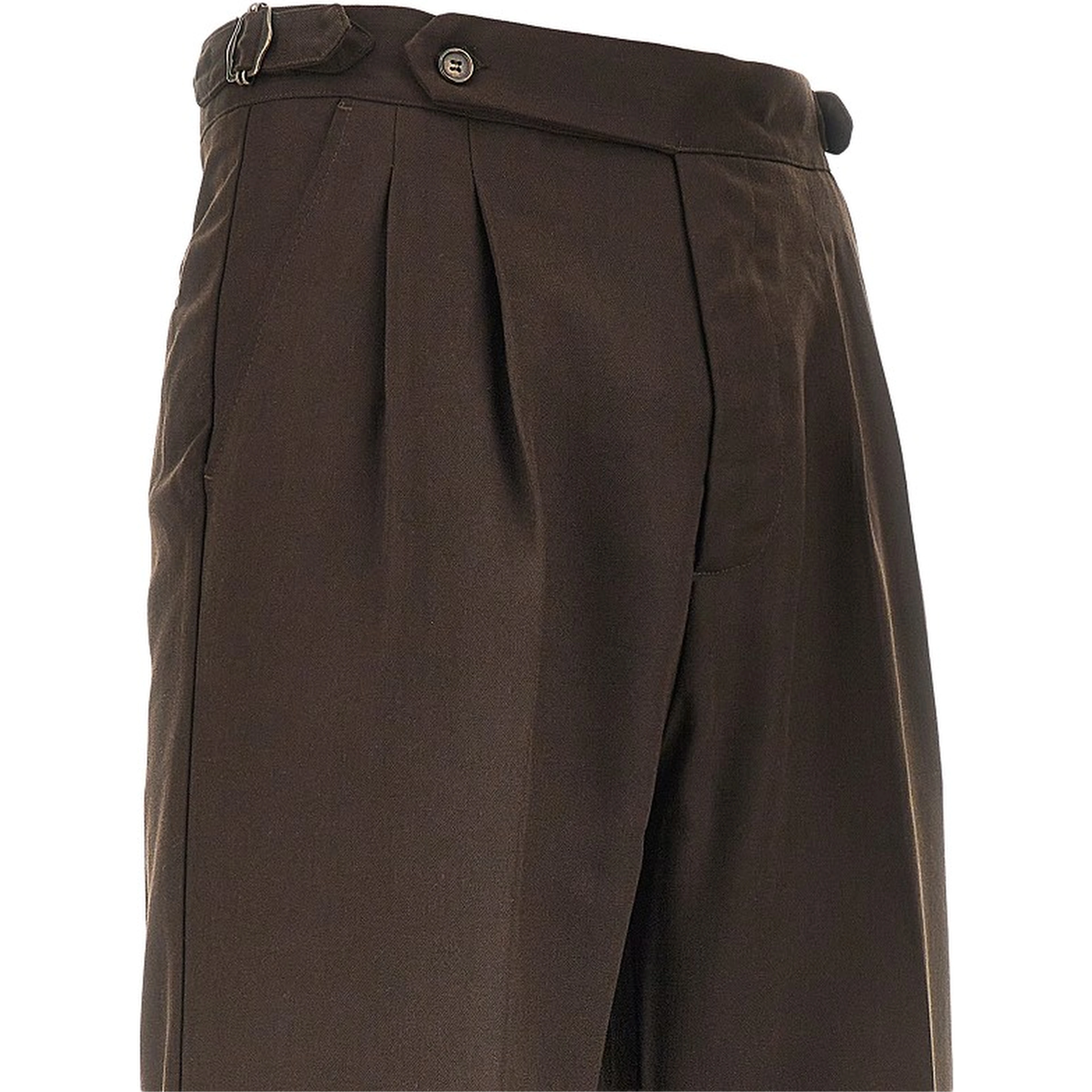 Twill pants with darts