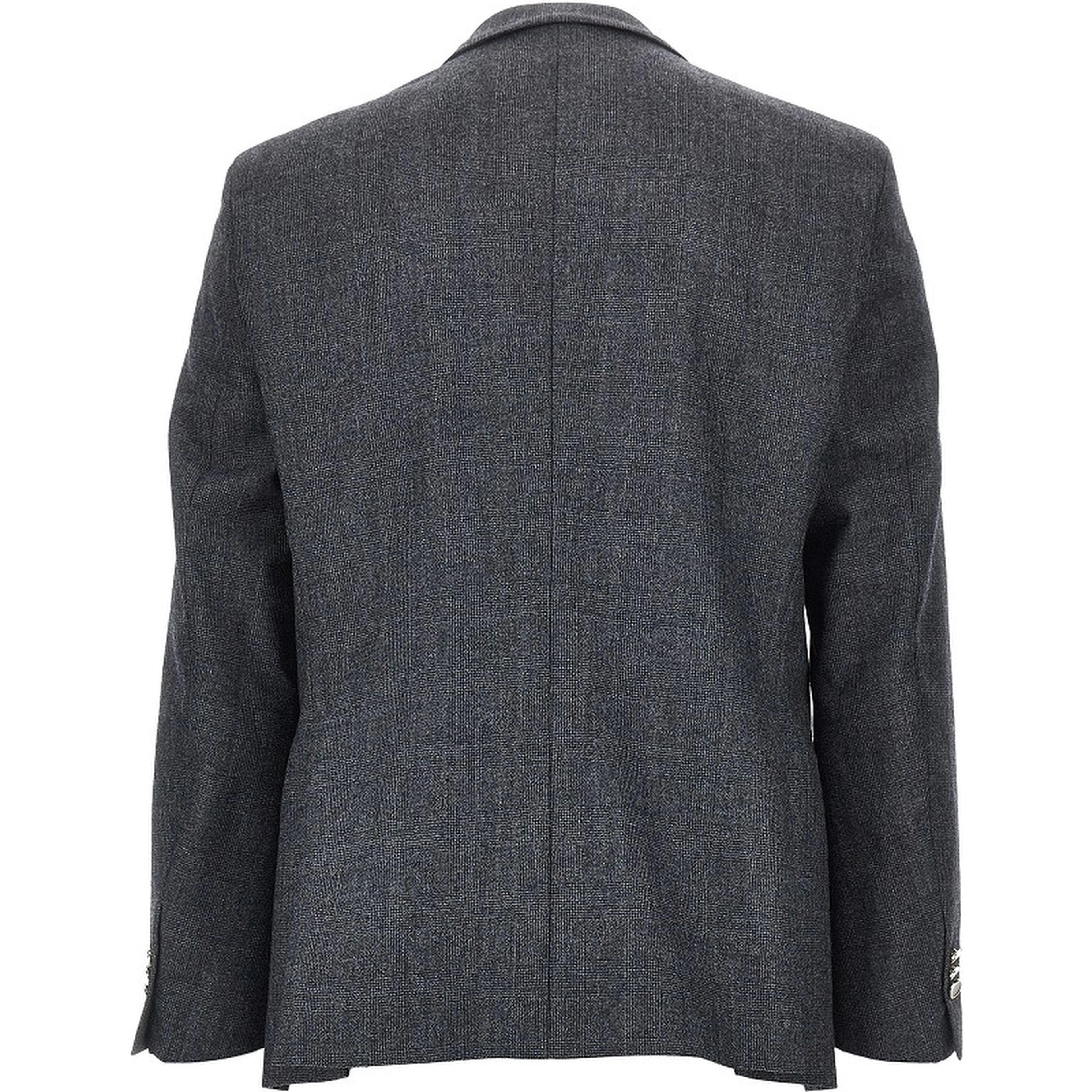 Prince of Wales wool-blend jacket
