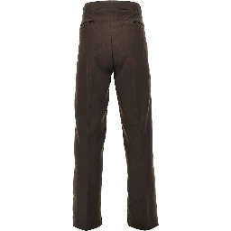 Twill pants with darts