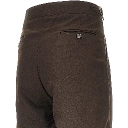Twill pants with darts