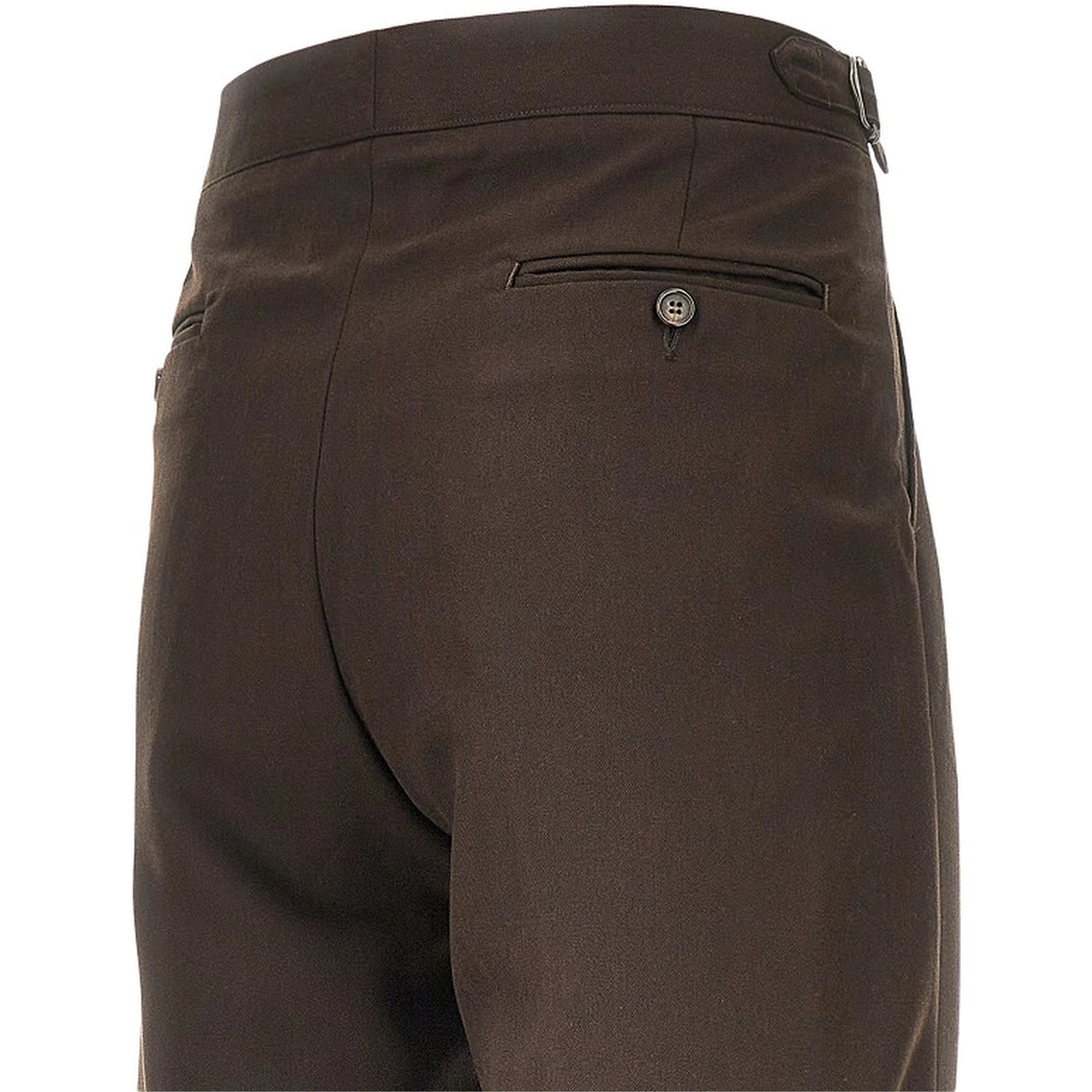 Twill pants with darts