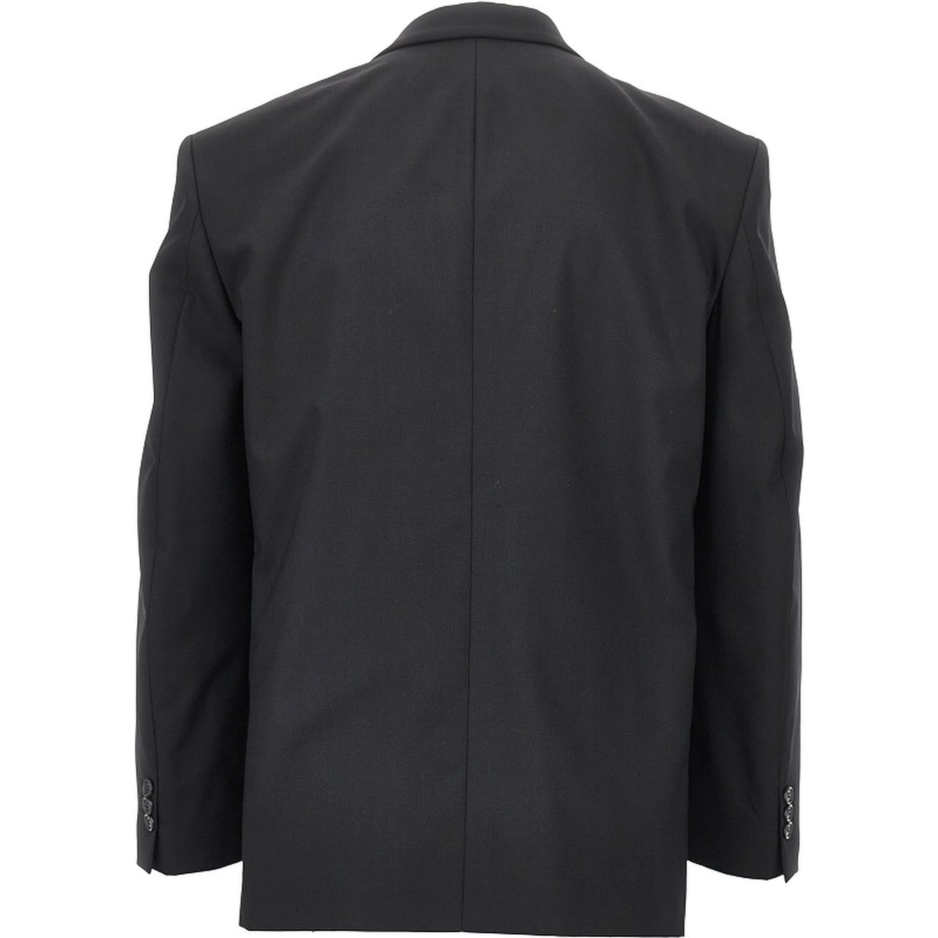 Wool-blend double-breasted jacket