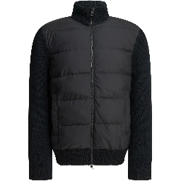 Padded Cardigan with Logo