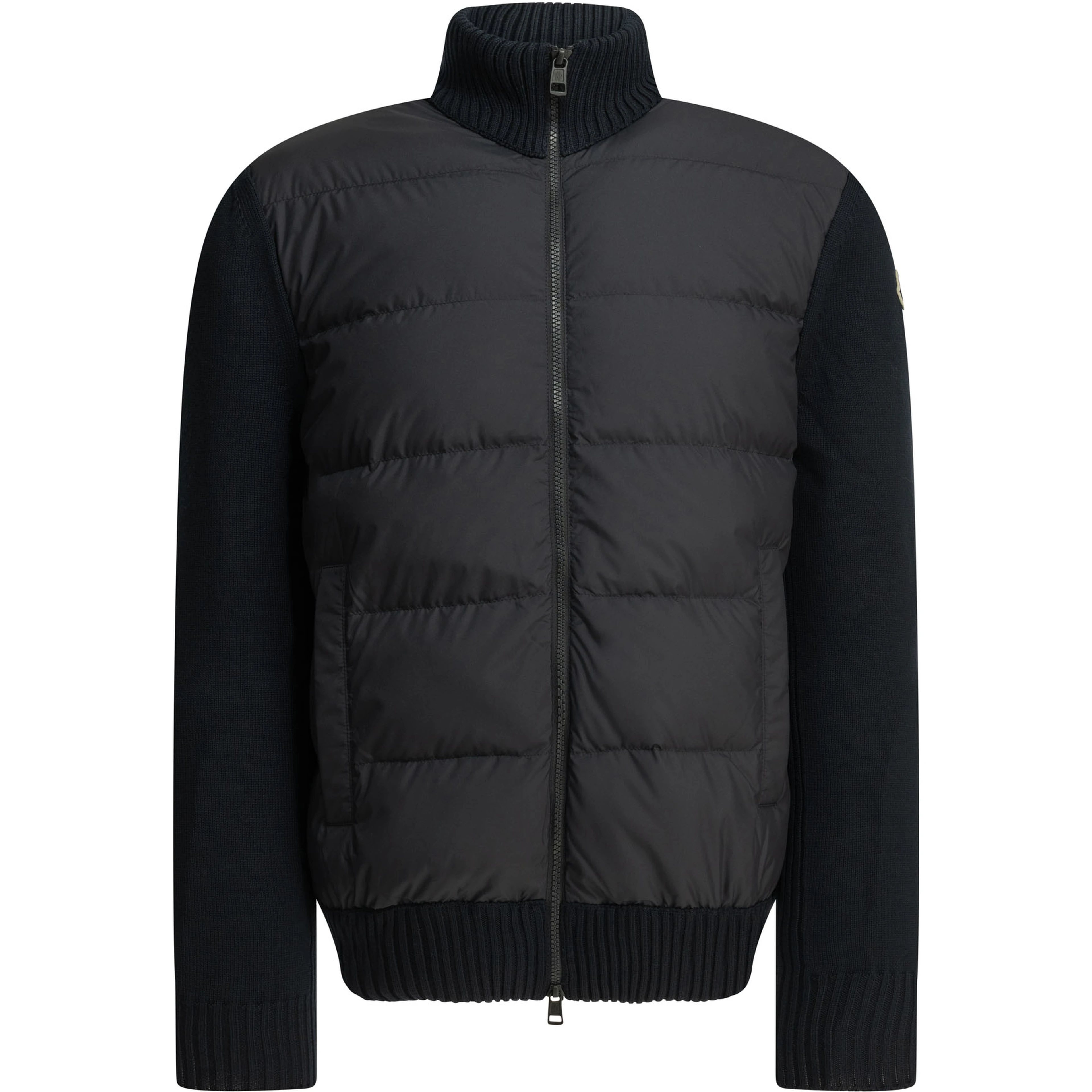 Padded Cardigan with Logo