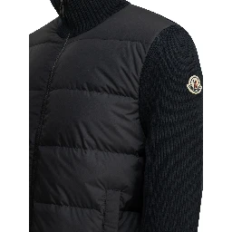 Padded Cardigan with Logo