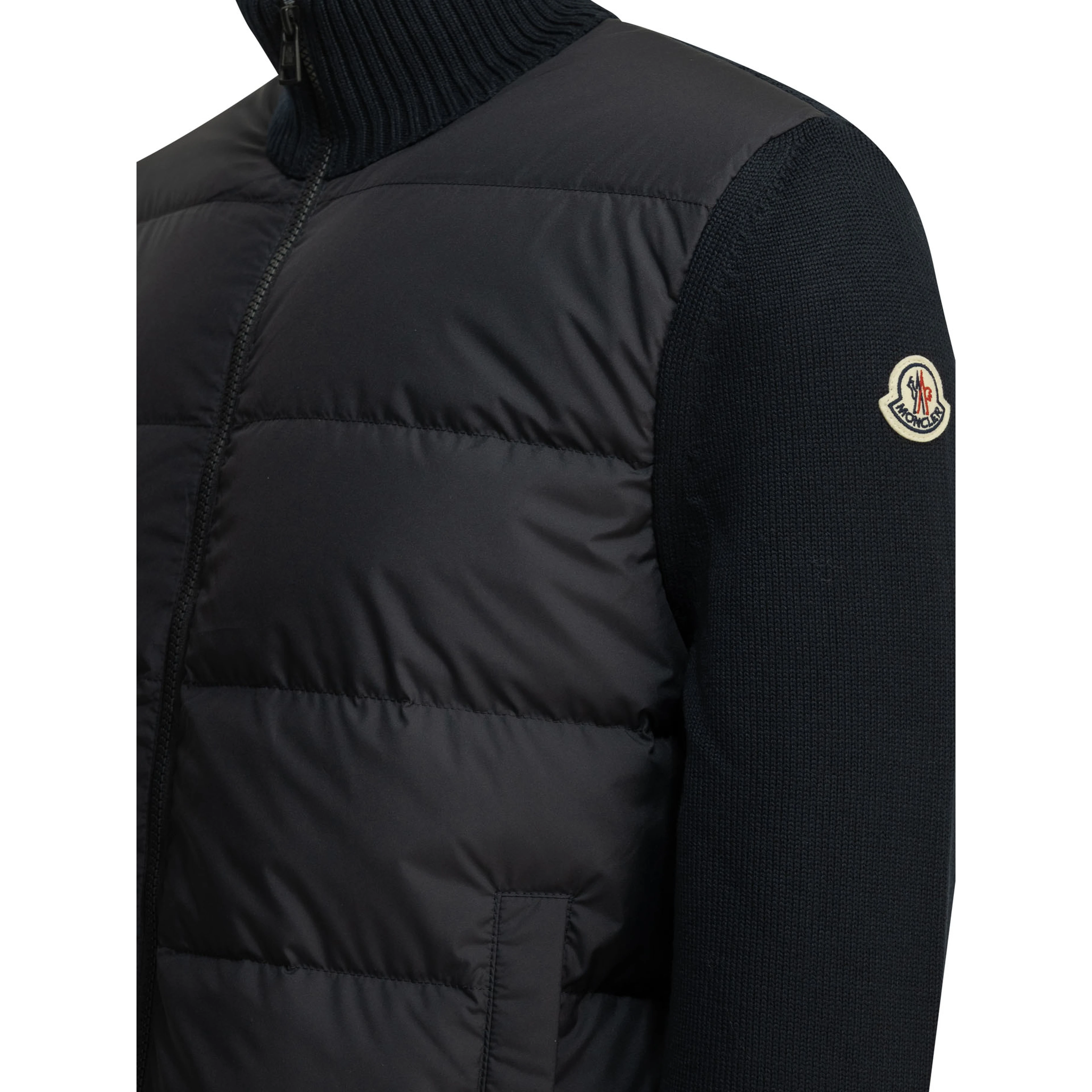Padded Cardigan with Logo