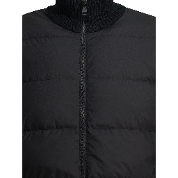 Padded Cardigan with Logo