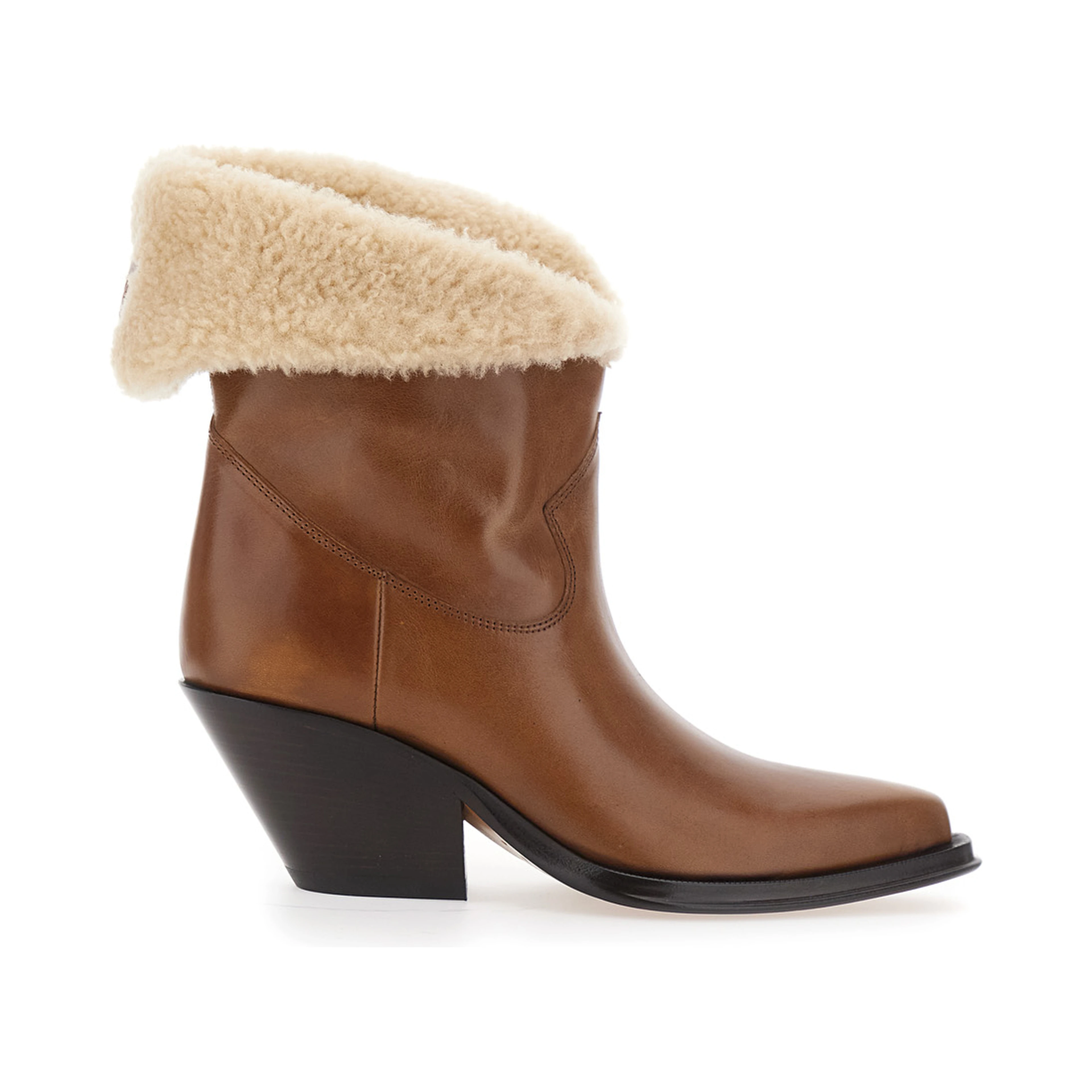 Brown Leather Ankle Boots