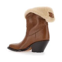 Brown Leather Ankle Boots