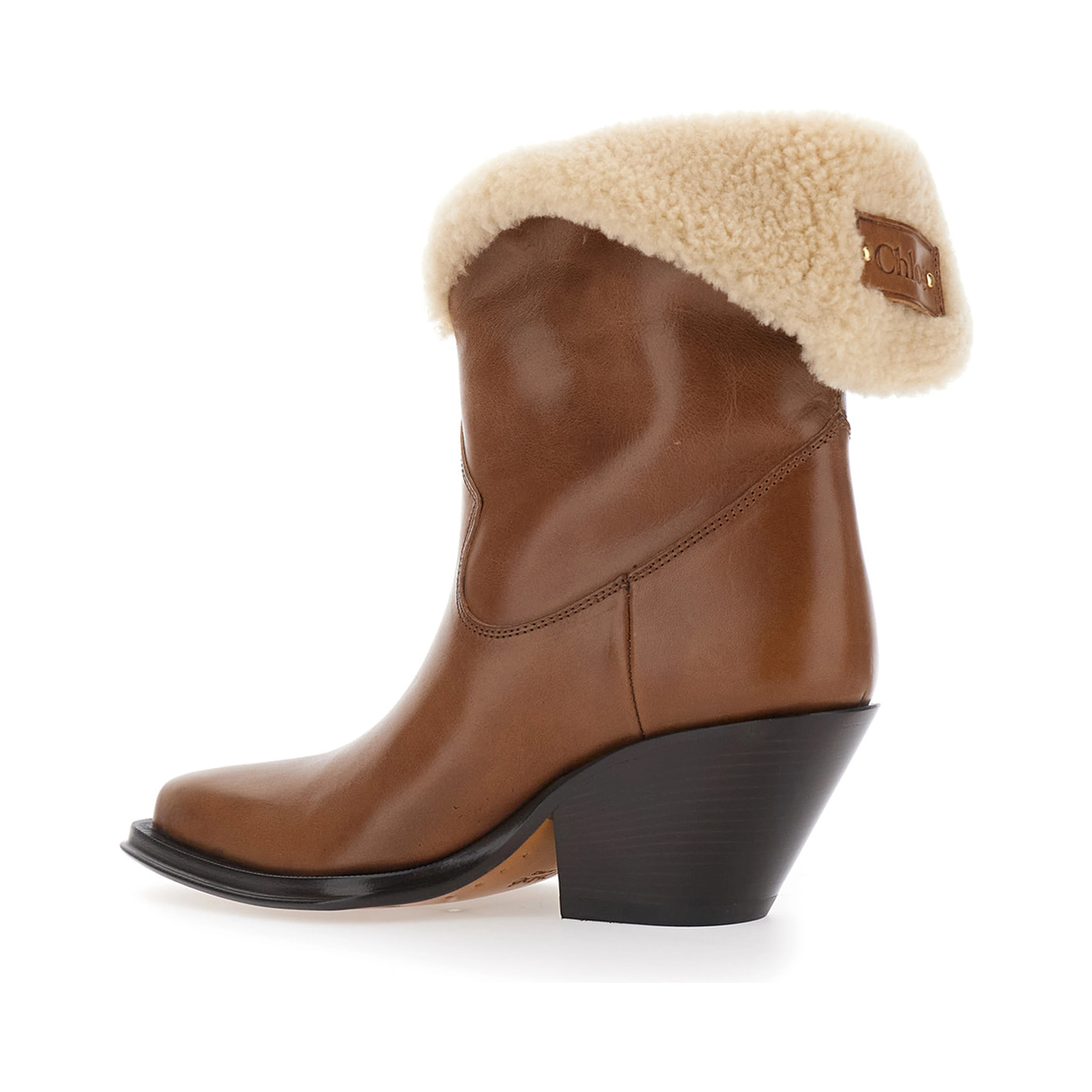 Brown Leather Ankle Boots
