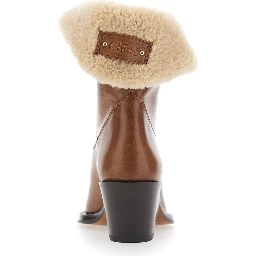 Brown Leather Ankle Boots