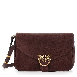 Shoulder Bag Love Satchel Classic in Suede Bordeaux Woman