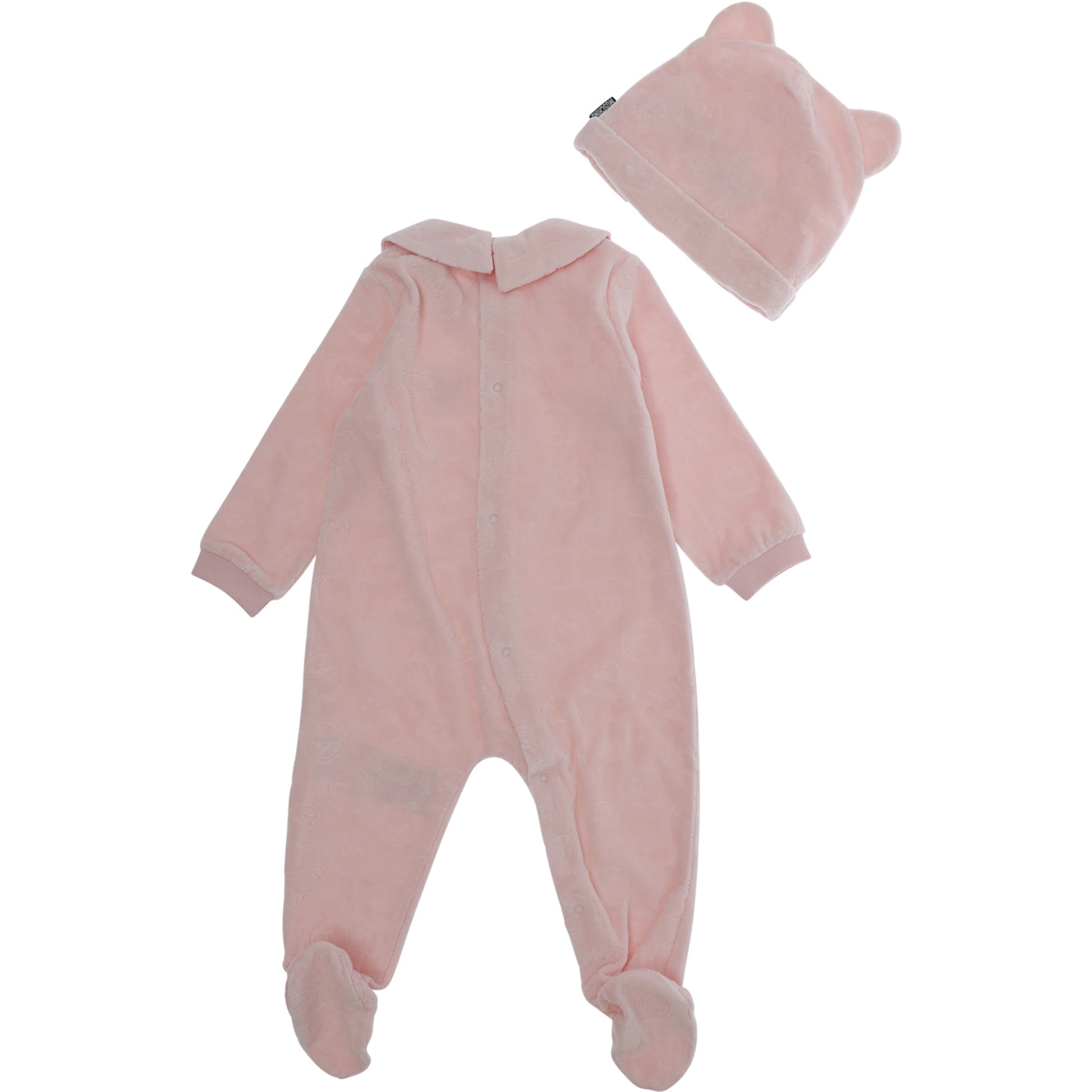 BABYGROW AND HAT GIFT SET with cotton and polyester pink girl