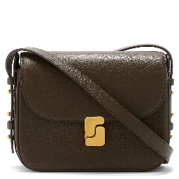 BELLISSIMA MINI with elegant leather details Green woman