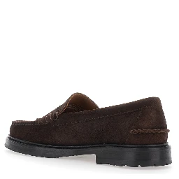 Dawson RRS Suede Loafers with Brown Rubber Sole for Men
