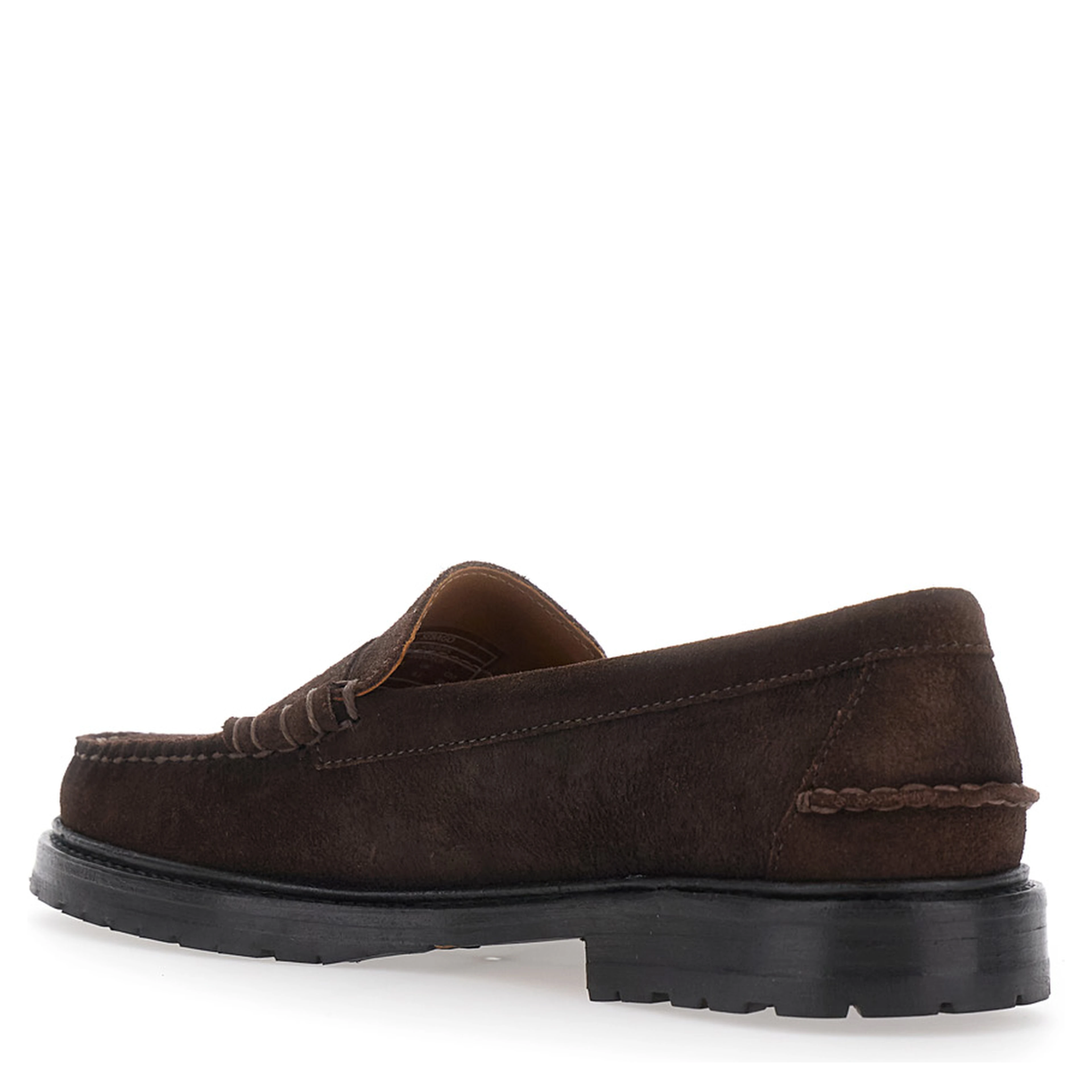 Dawson RRS Suede Loafers with Brown Rubber Sole for Men