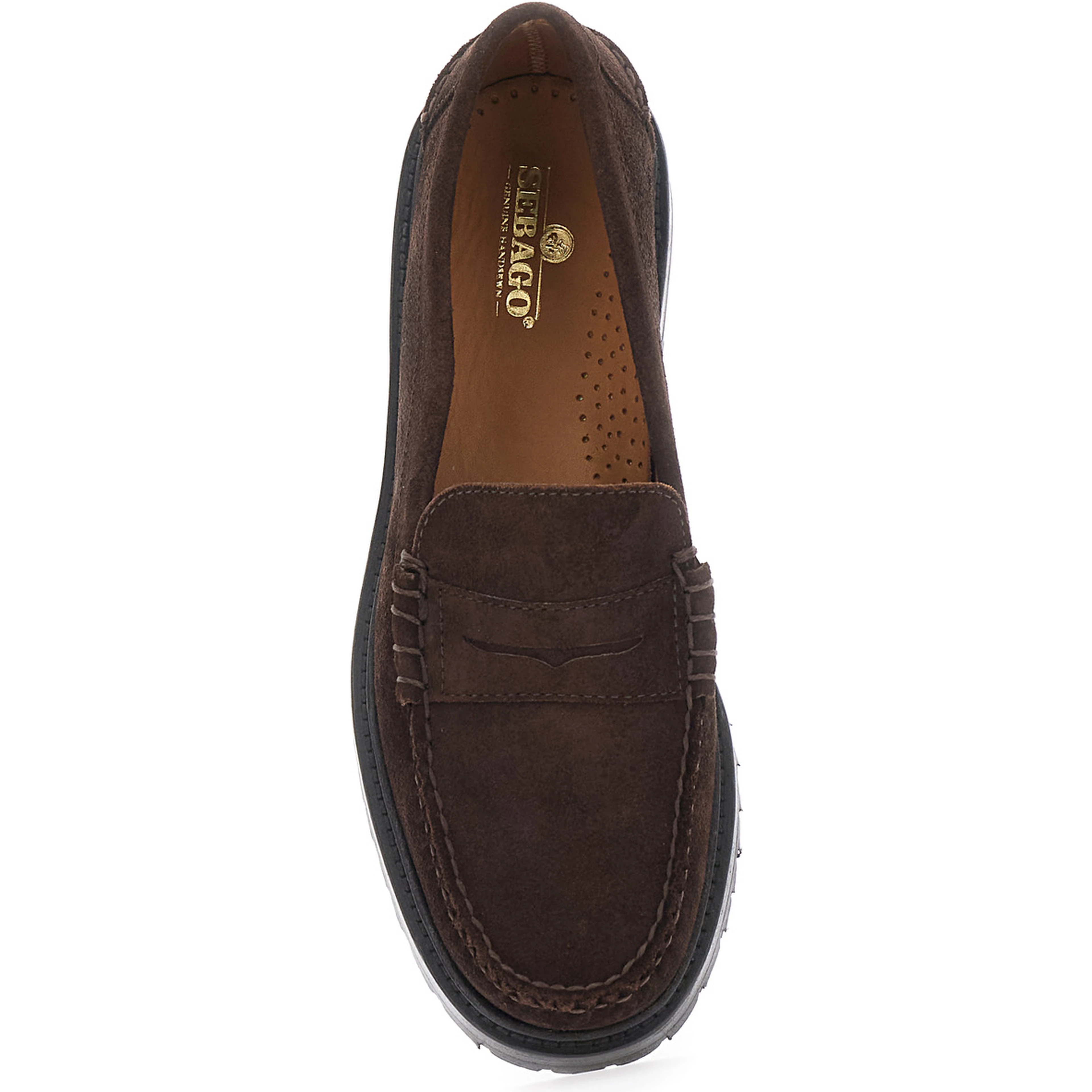 Dawson RRS Suede Loafers with Brown Rubber Sole for Men