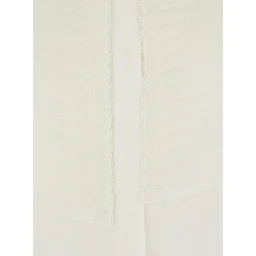 Shirt ANICE with classic collar and long sleeves in white cotton for women