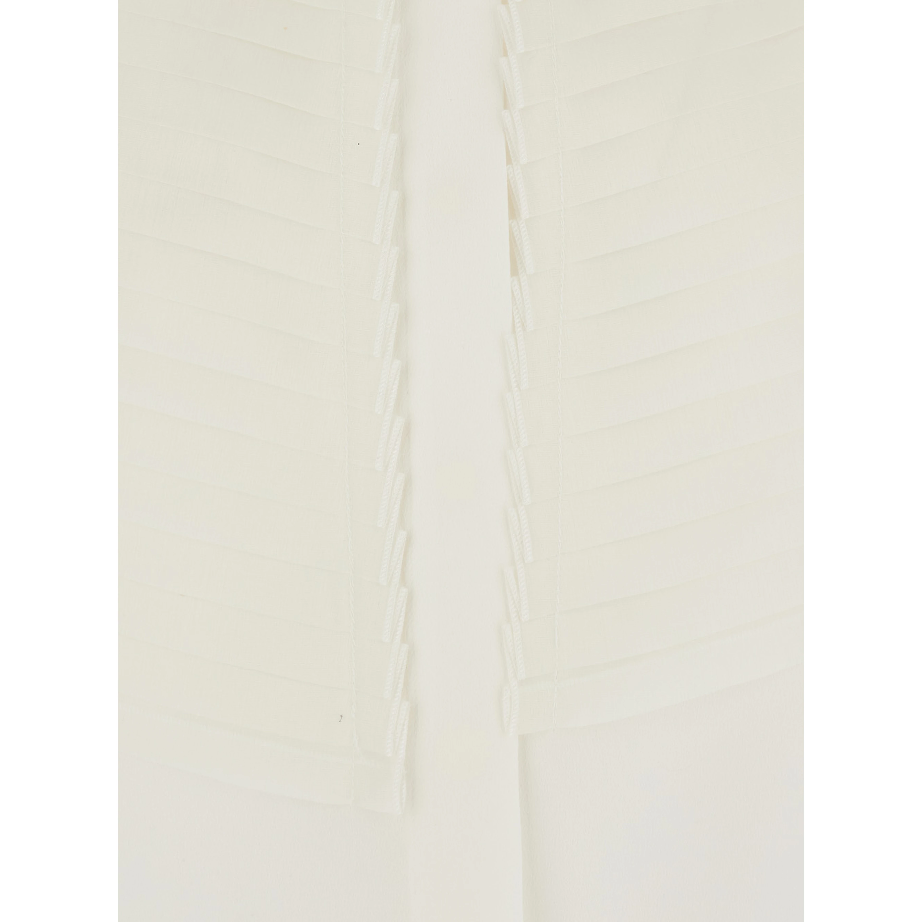 Shirt ANICE with classic collar and long sleeves in white cotton for women