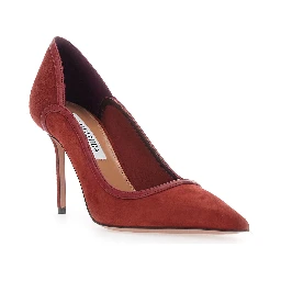 Pumps with 85 Heel Red in Leather Women
