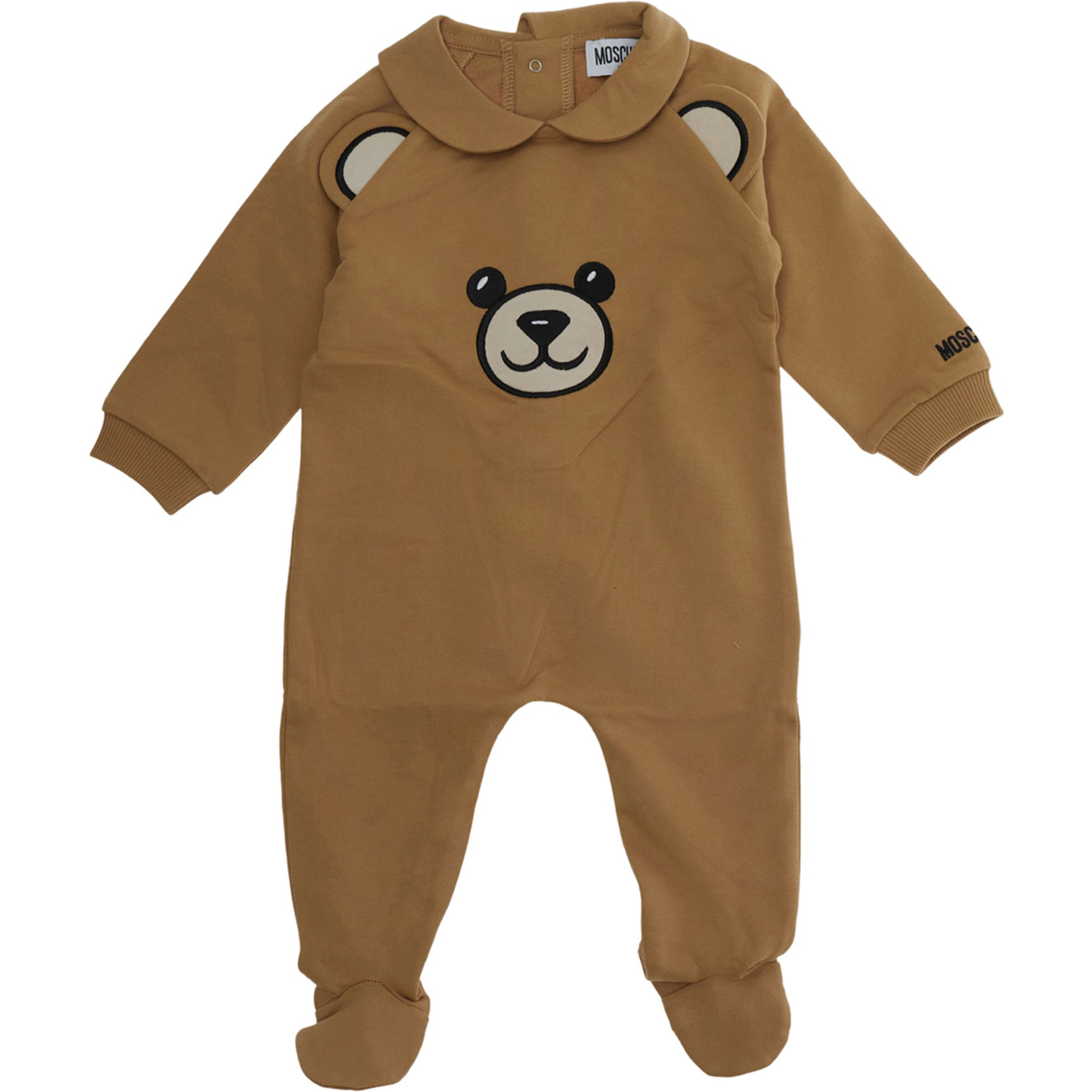 Babygrow with gift box in brown cotton for baby