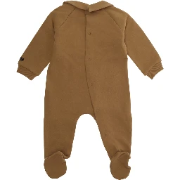 Babygrow with gift box in brown cotton for baby