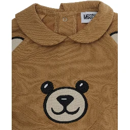 Babygrow with gift box in brown cotton for baby