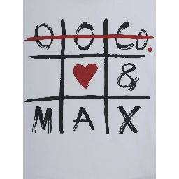 T-shirt with round neck and short sleeves in White Cotton Girl