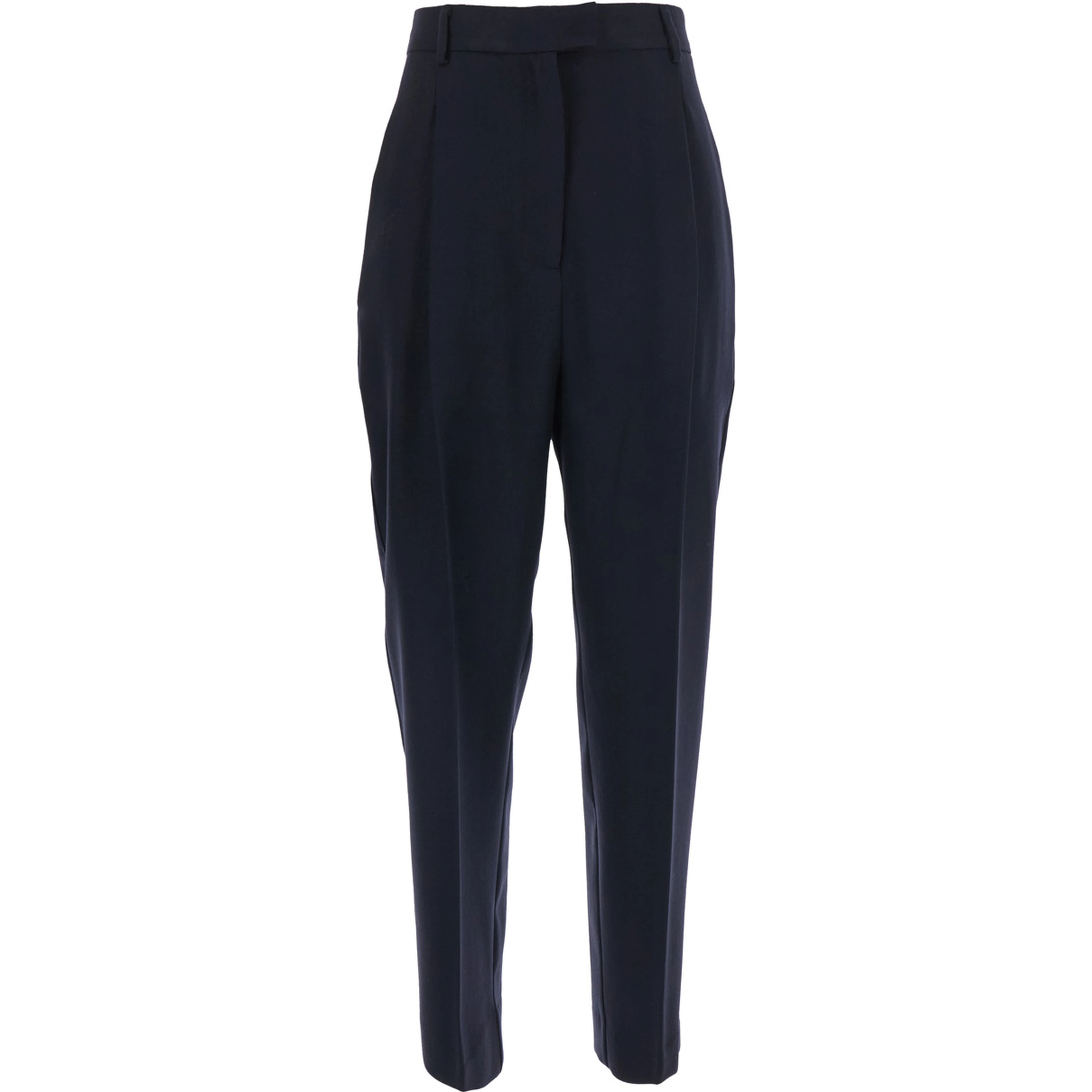 Blue Pleated Trousers