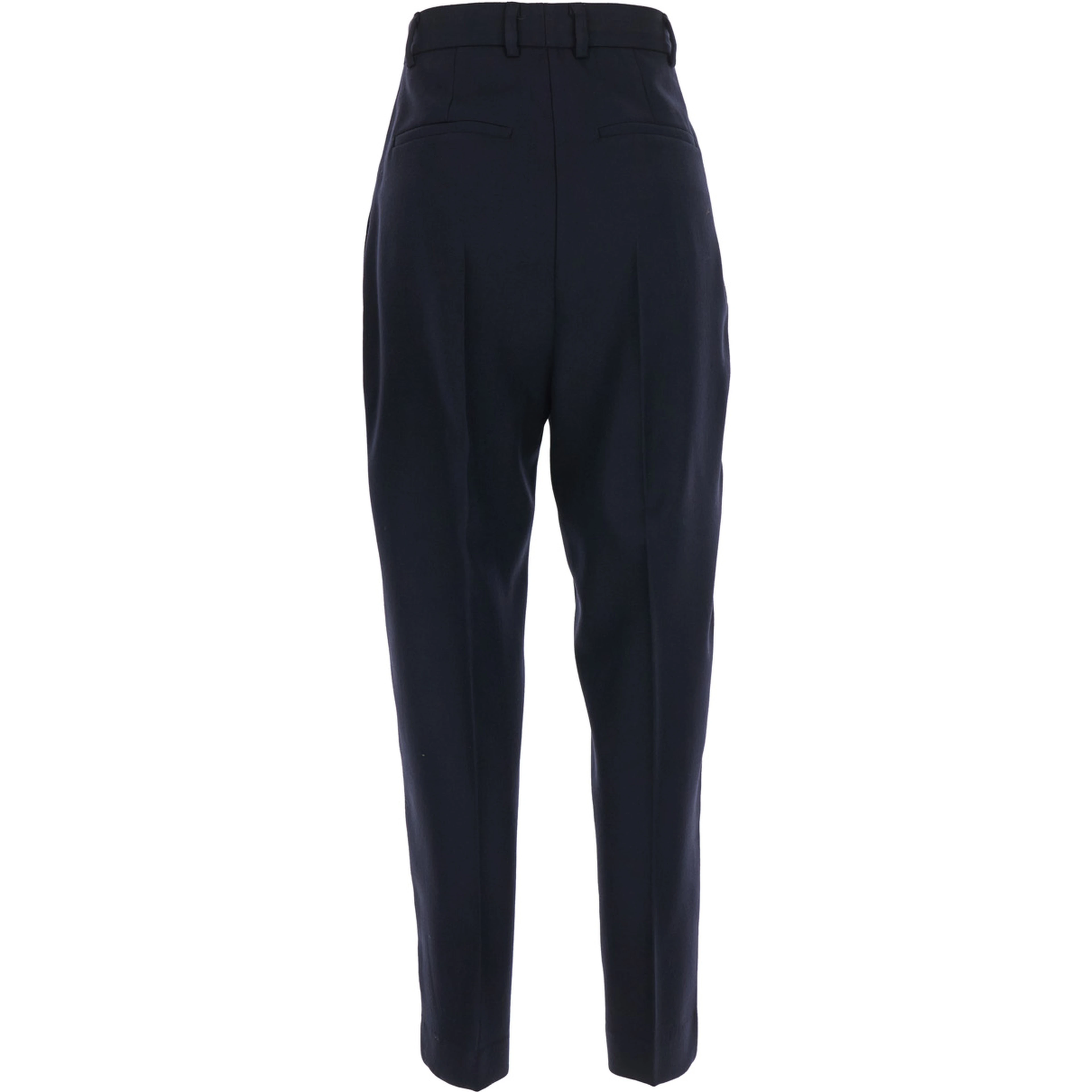 Blue Pleated Trousers