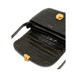 BELLISSIMA MINI is a green leather crossbody bag for women